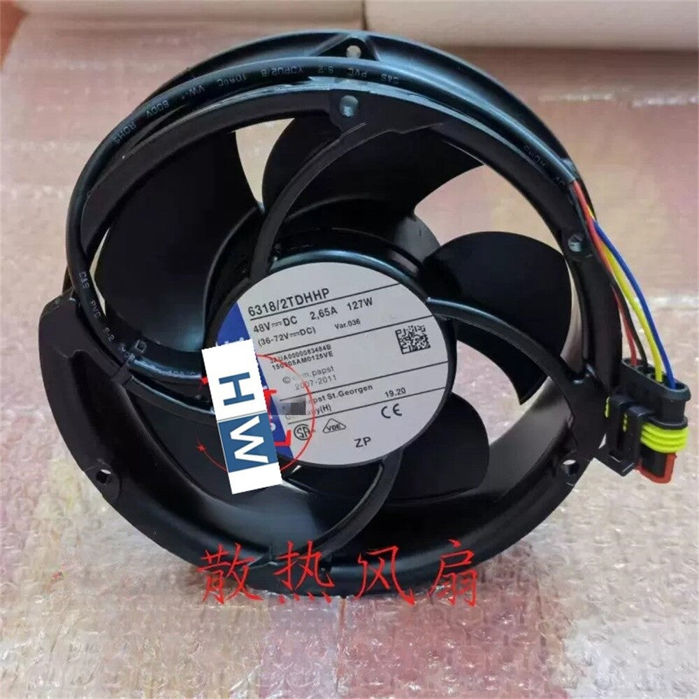1/piece 6318/2TDHHP 48V 2.65A 127W 4-wire Equipment Axial Fan