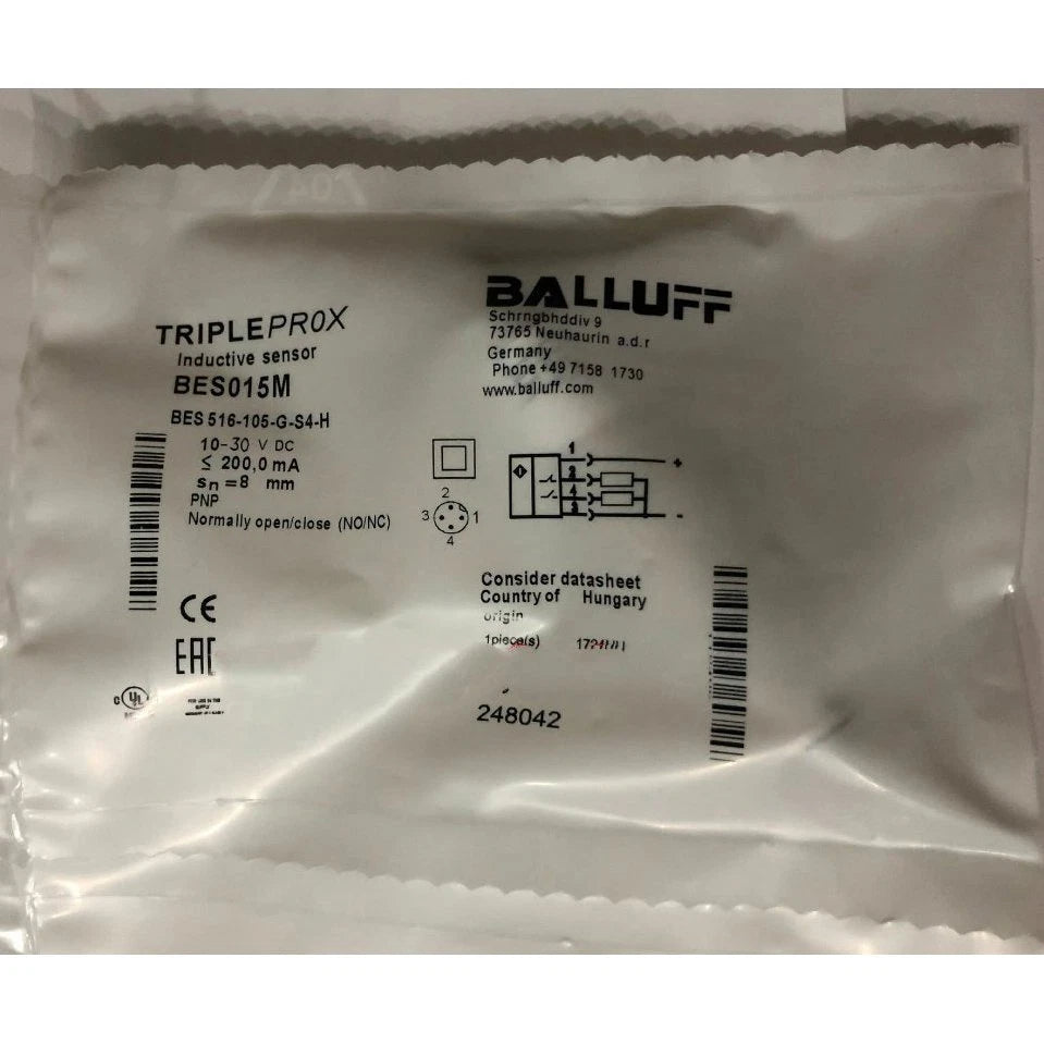 1pcs  BALLUFF PROXIMITY SENSOR BES 516-105-G-S4-H Free shipping #P