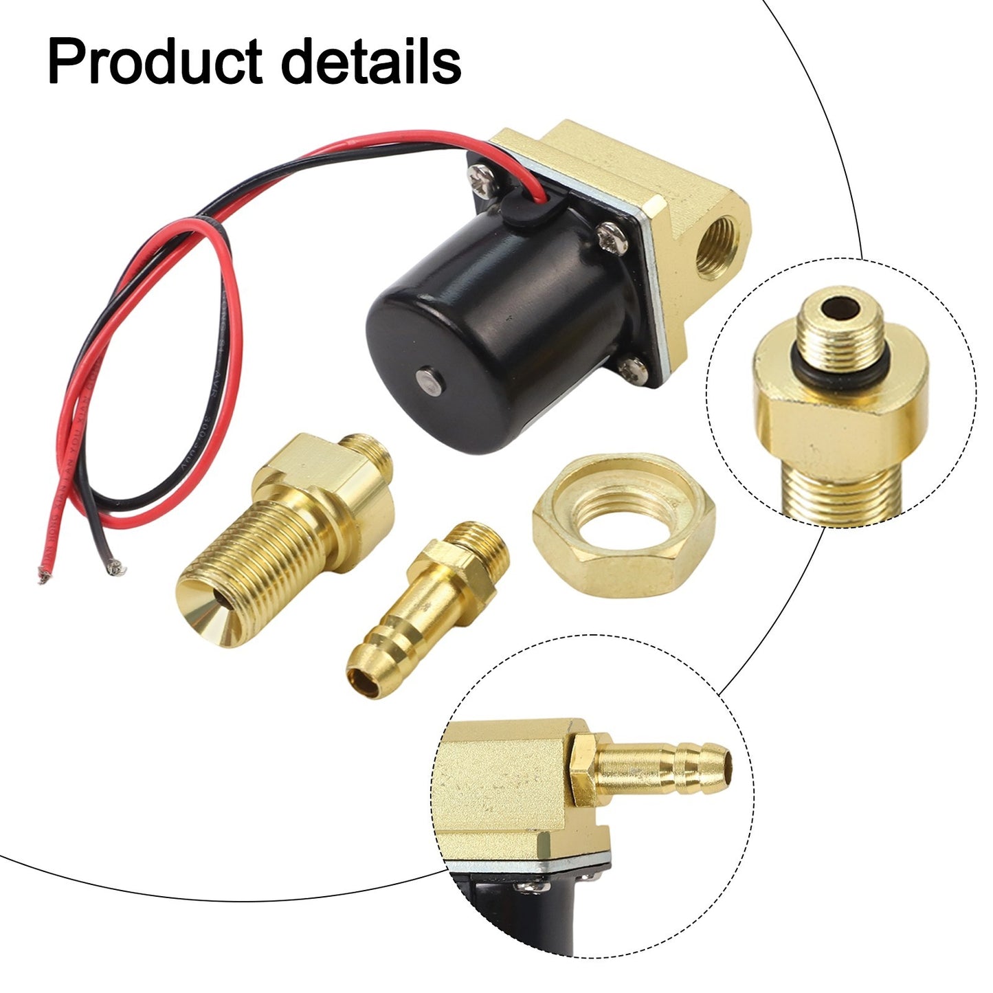 High Performance Solenoid Valve for For argon Welding Machines Brass Design