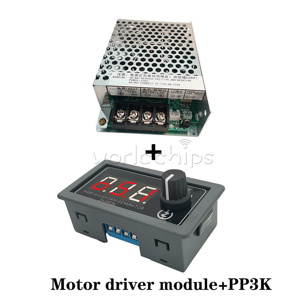 12V-75V 30A Motor Driver Module Speed Regulator Controller PWM Pulser Kits
