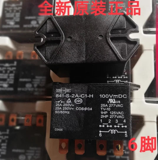 2PCS Electromagnetic Relay 6Pins 841-S-2A-C1-H 100VDC