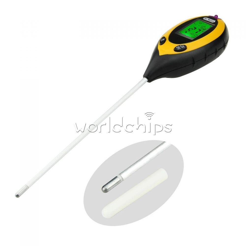 4 in 1 PH Soil Water Moisture Tester Temperature Sunlight Light Test Meter Plant