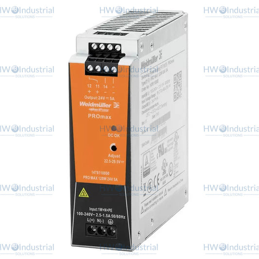 1/Piece  1478110000 Weidmuller Power Supply PRO MAX 120W 24V 5A
