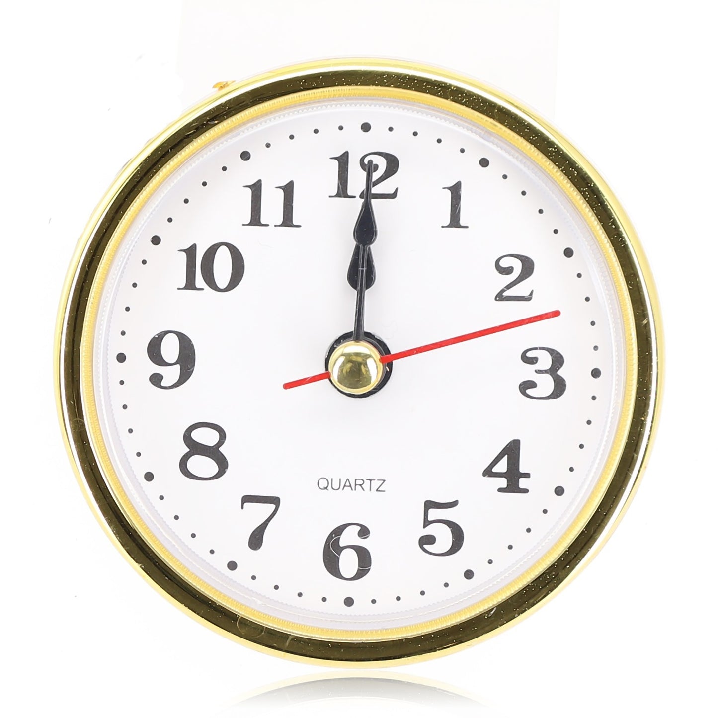 High Quality Gold Trim Quartz Clock Insert Arab Numerals Multiple Sizes