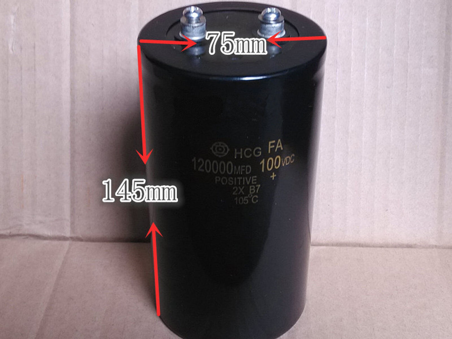 Screw Pin Capacitor 100V 120000uF replace 80V 100000uF Electric Vehicle