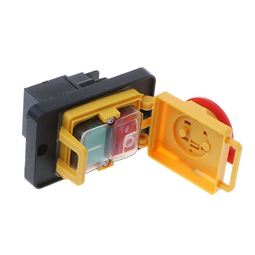 1PCS For KJD12 4-Pin 16A 250V Stop & Waterproof Magnetic Pushbotton Switch