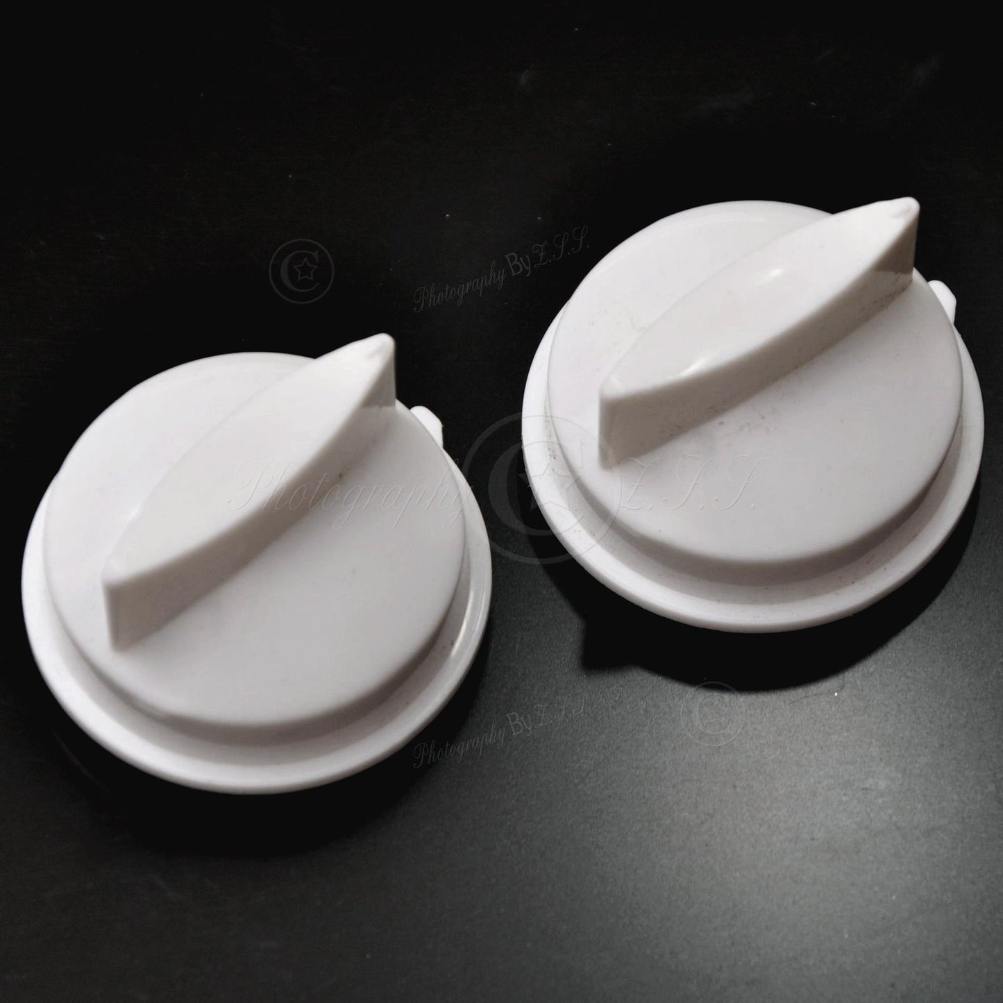 2x"D" Shape Shaft Microwave Oven Rotary Knob Func. Timer Handle For Midea Galanz