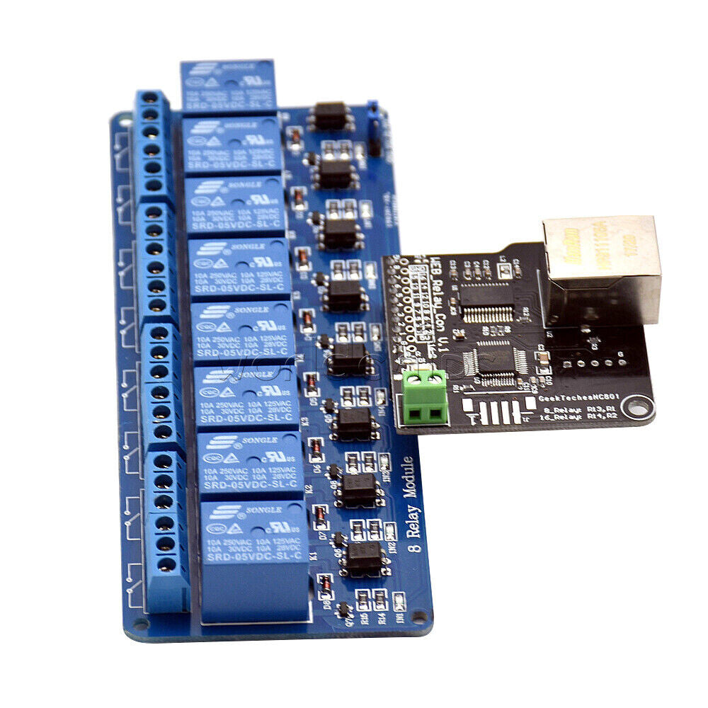 Ethernet control module 8/16 Channel relay controller board With RJ45 interface