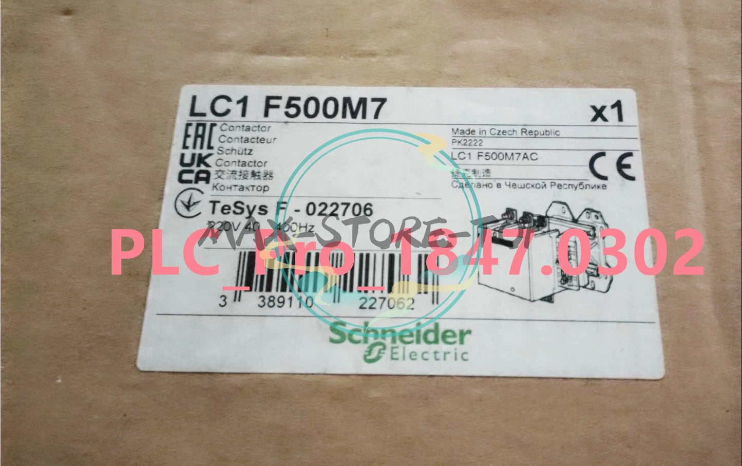 LC1F500M7 1PCS   SCHNEIDER LC1-F500M7 1-Year Warranty Fast delivery
