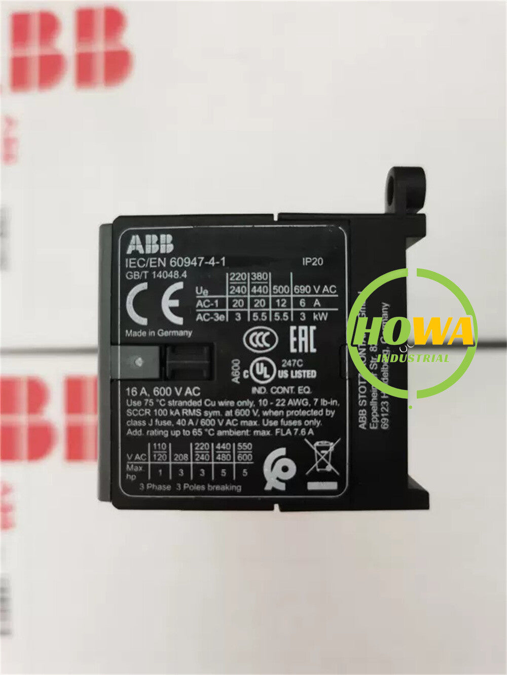 1/piece  ABB Mechanical Interlocking Contactor VB7-30-01 24V 220V 380V