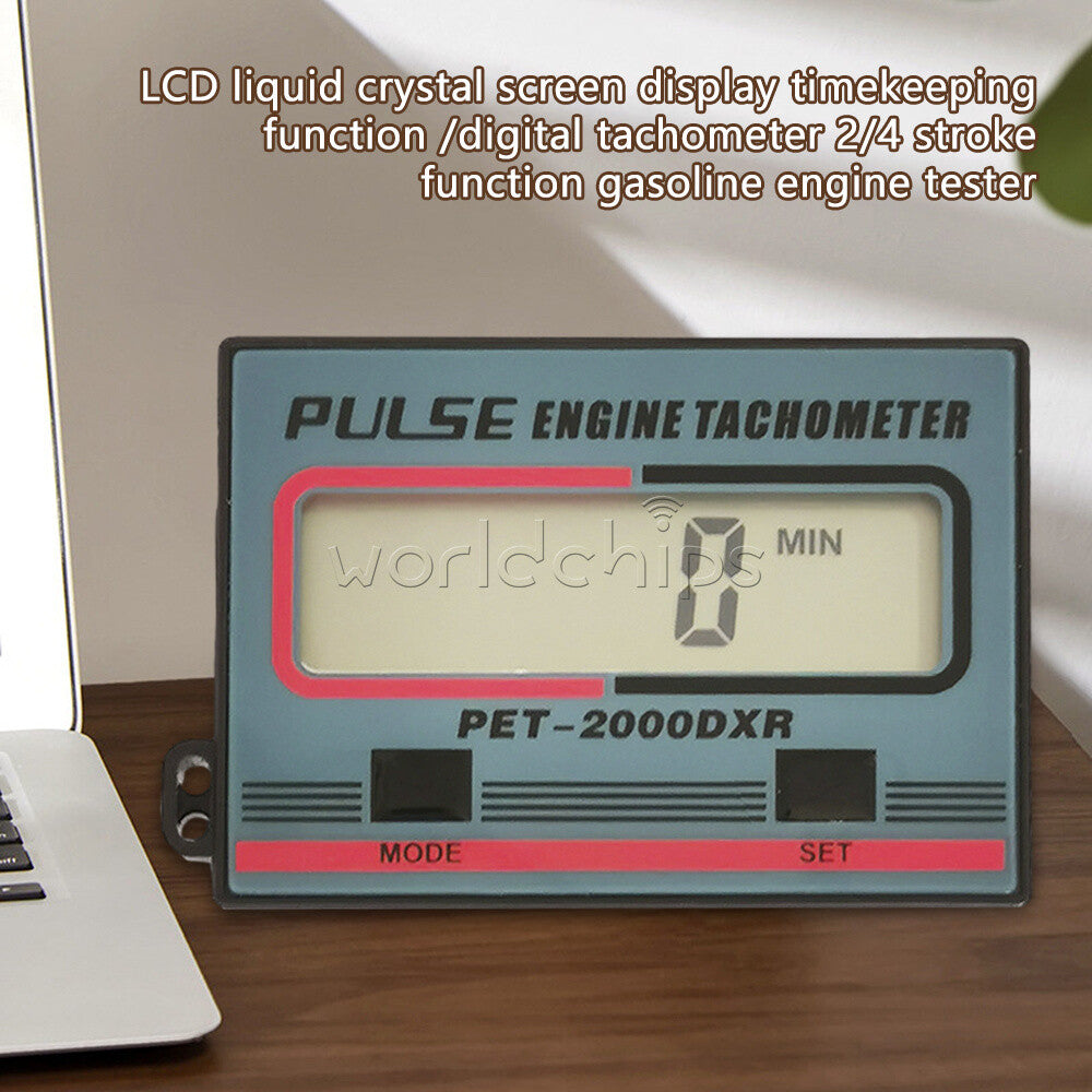 Digital 1~99999 minutes Meter Tachometer Pulse Engine Gauge Inductive RPM Timer