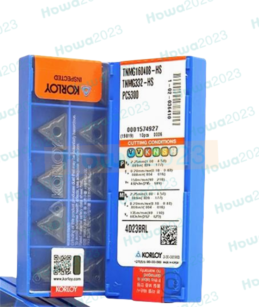 10Pcs/BOX TNMG160408-HS PC5300 TNMG332-HS KORLOY Carbide Inserts Turning Blade