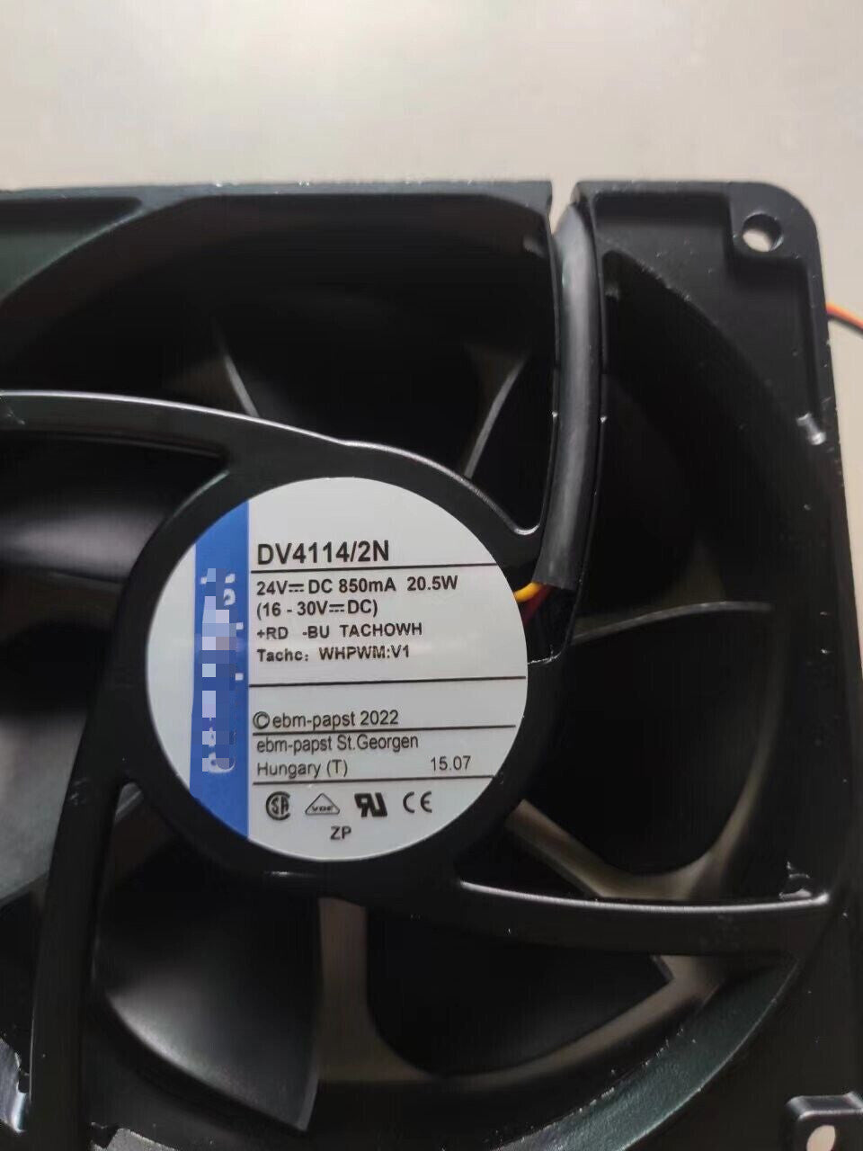 1 PCS Cooling Fan DV4114/2N DC24V 20.5W 12038 12CM 3 wire Aluminum frame fan