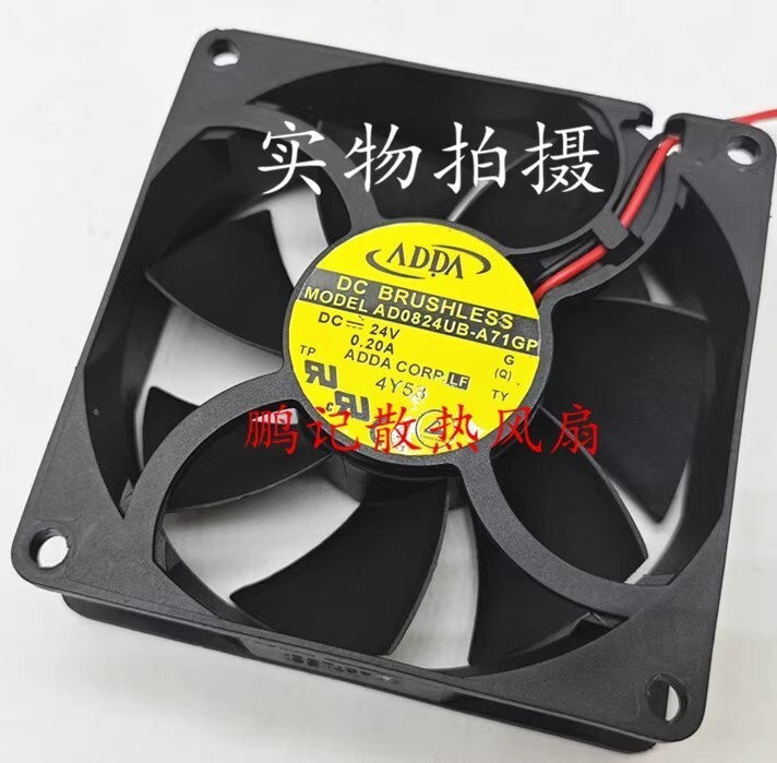 ADDA AD0824UB-A71GP 8025 DC24V 0.38A 2-Wire Inverter Cooling Fan