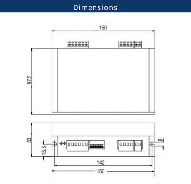 Two-phase stepper motor controller driver 2H806M stepper driver 7.8A