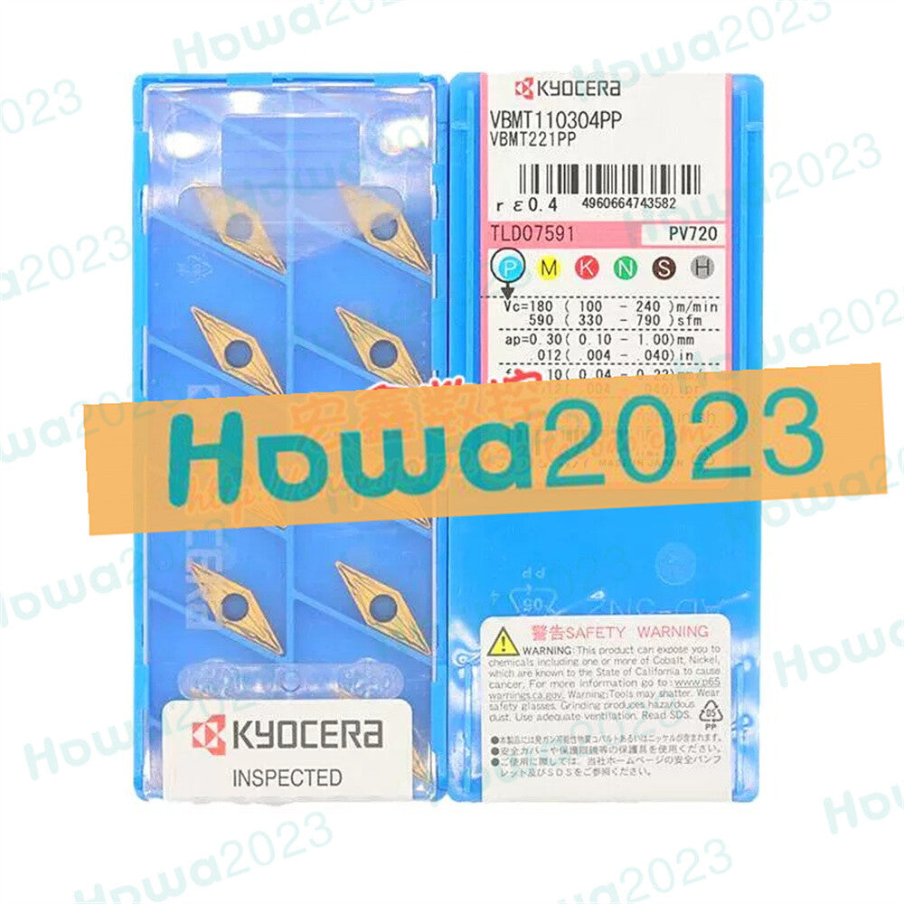 10pcs/Box Kyocera VBMT110304PP PV720 VBMT221PP Turning blade carbide inserts