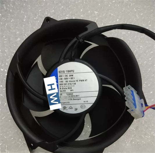 1/piece 6318/19HPU 48V 30W 172*51MM 4-wire Frequency Converter Axial Fan