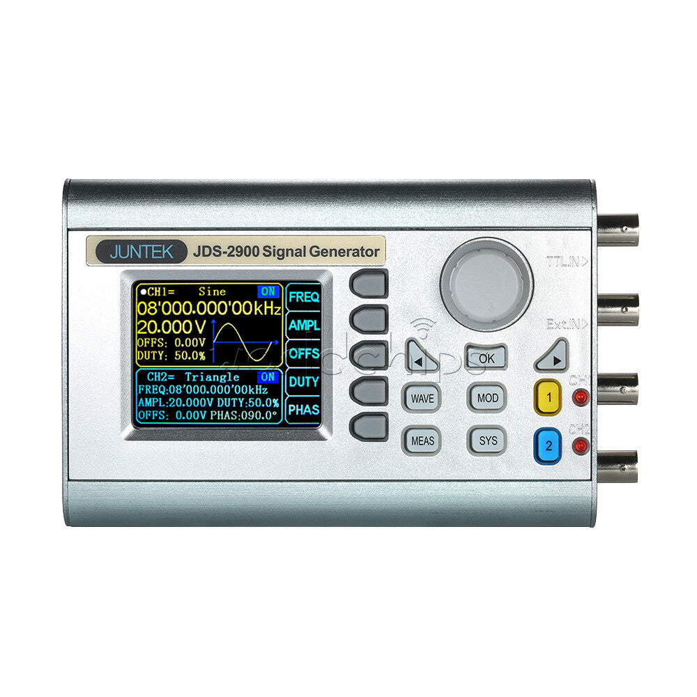 JDS2900~15M 2Channel DDS Function Signal Generator Pulse Signal Frequency Meter