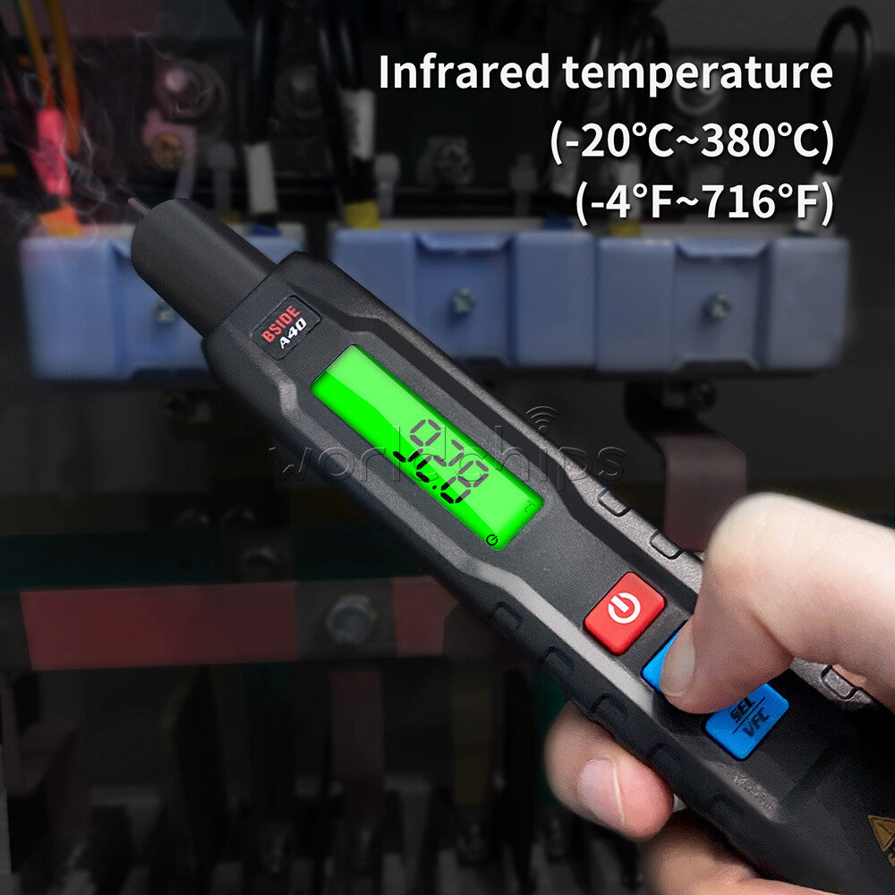 BSIDE A40 Infrared Thermometer Electric Pen Type Intelligent Multimeter