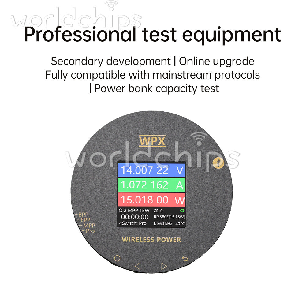 1.54 inch LCD Voltage Current Power Meter MPP25W Magnetic Fast Charging Tester