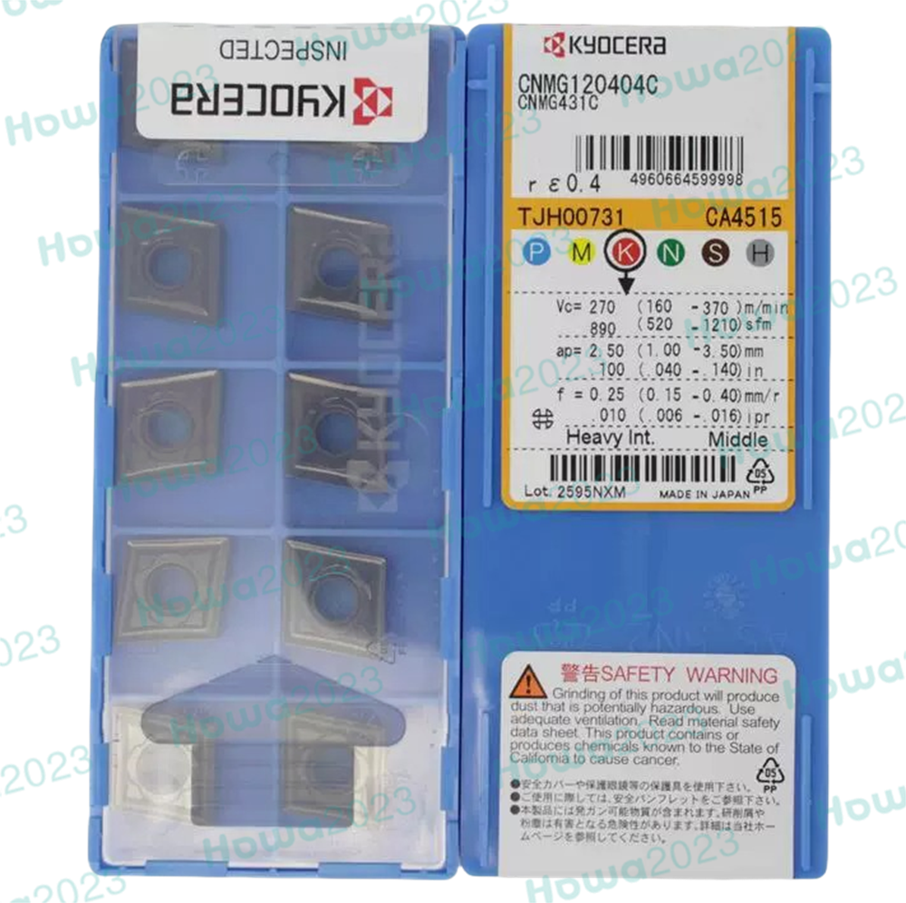 10Pcs/Box Kyocera CNMG120404C CA4515 CNMG431C CNC turning blade Carbide Insert