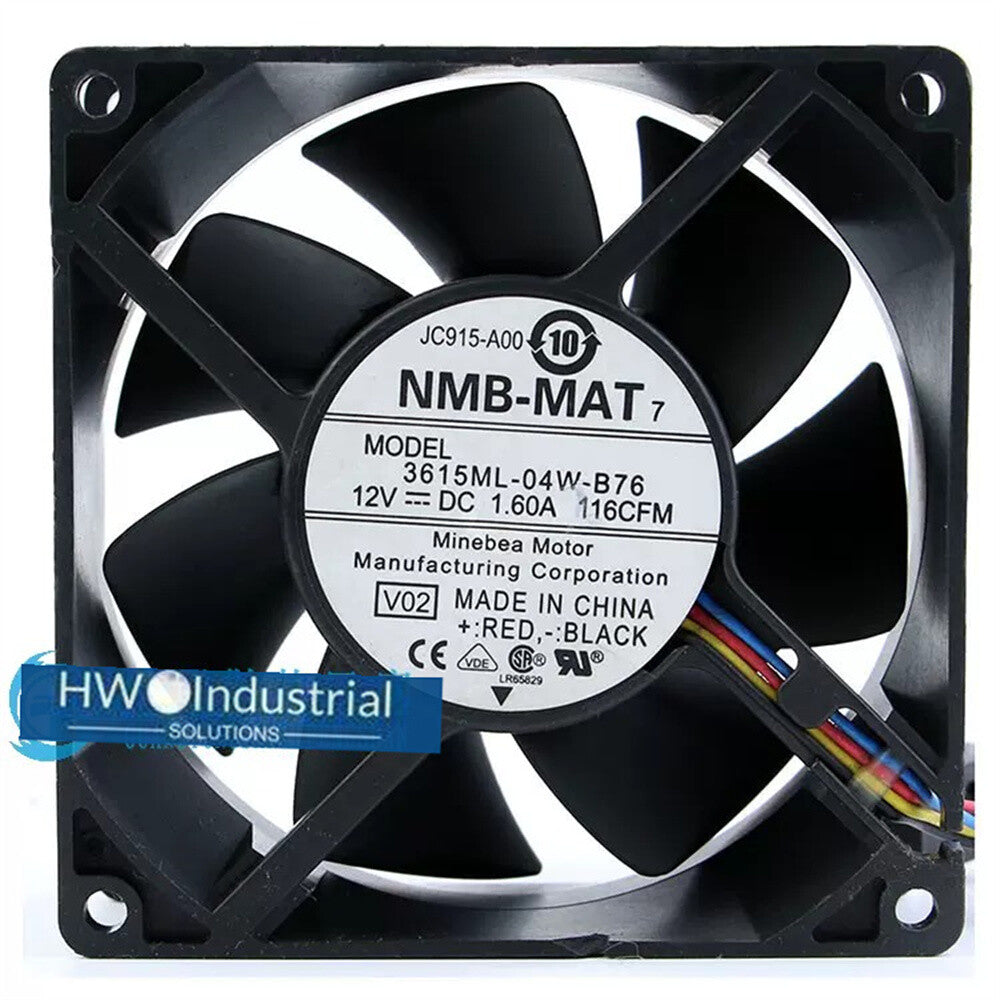 1/piece NMB-MAT 3615ML-04W-B76 12V 1.60A 9CM 9038 DELL Server Cooling Fan