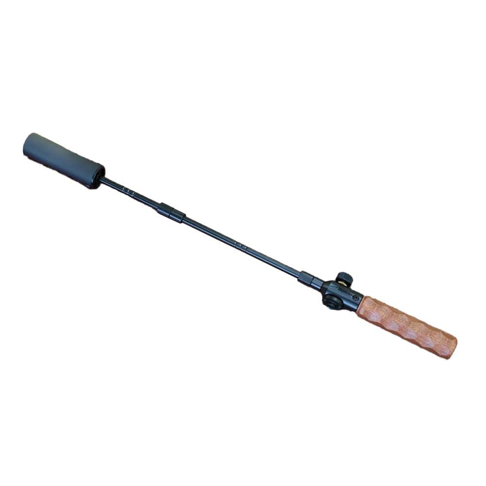 Adjustable Flame Gas Torch with Wood Handle for Outdoor For BBQ Camping
