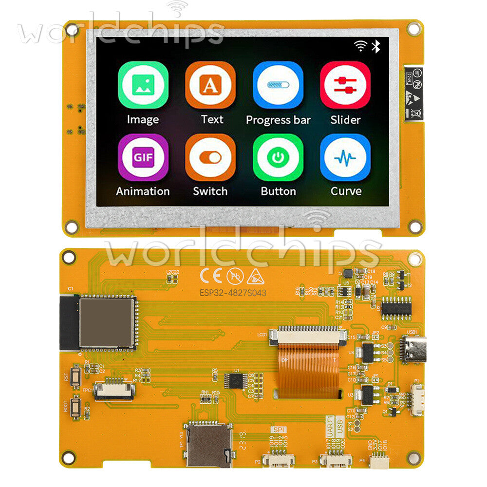ESP32-S3 Wifi Bluetooth Development Board 16MB Resistive Capacitive Touch Module