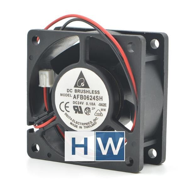 Delta AFB0624SH DC24V 0.21A 6CM 6025 60*60*25MM inverter cooling fan 2/3 Pin