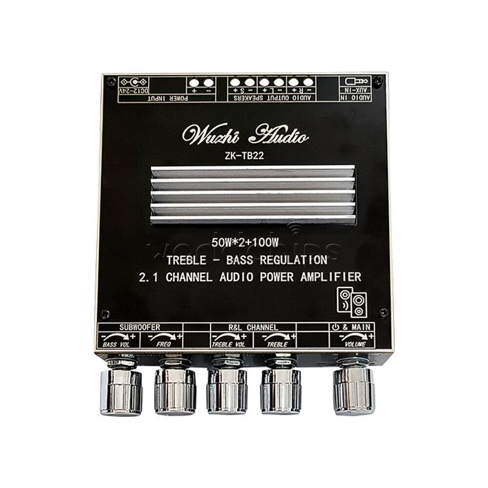 2.1 Channel Bluetooth Audio Power Amplifier Board TWS True Wireless 50WX2+100W