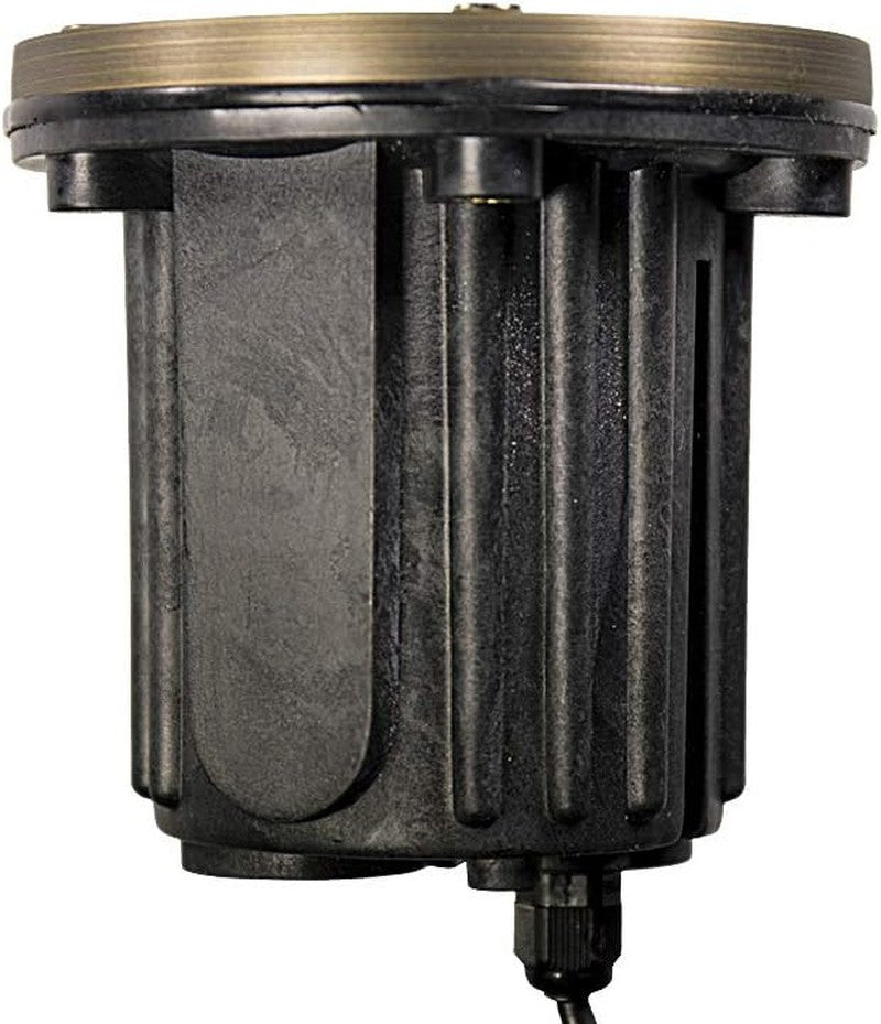 12V Brass In-Ground Well Light - 5W MR16 LED, Open Top, Low Voltage