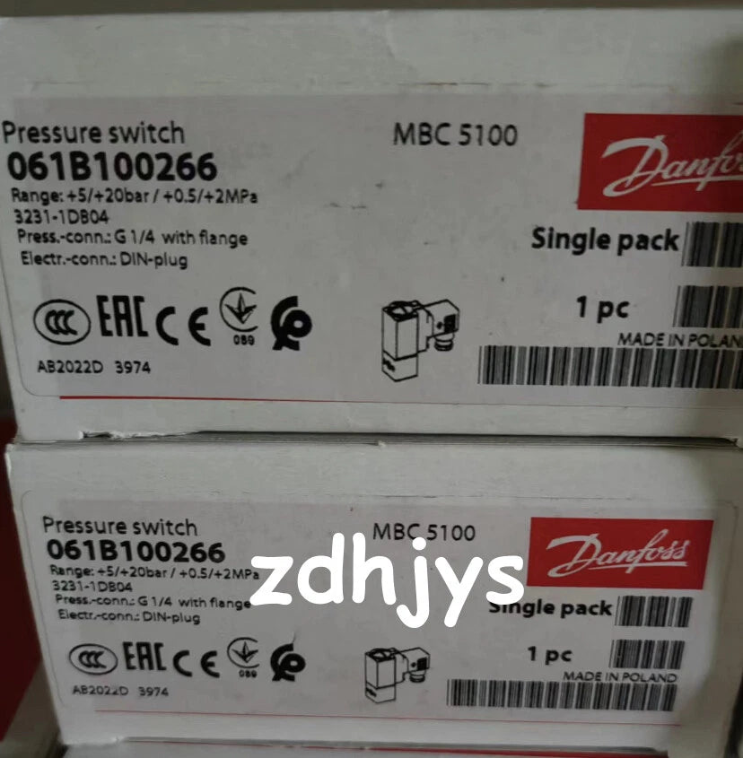 1PC DANFOSS 061B100266 Pressure Switch MBC 5100   Fast ship# #P