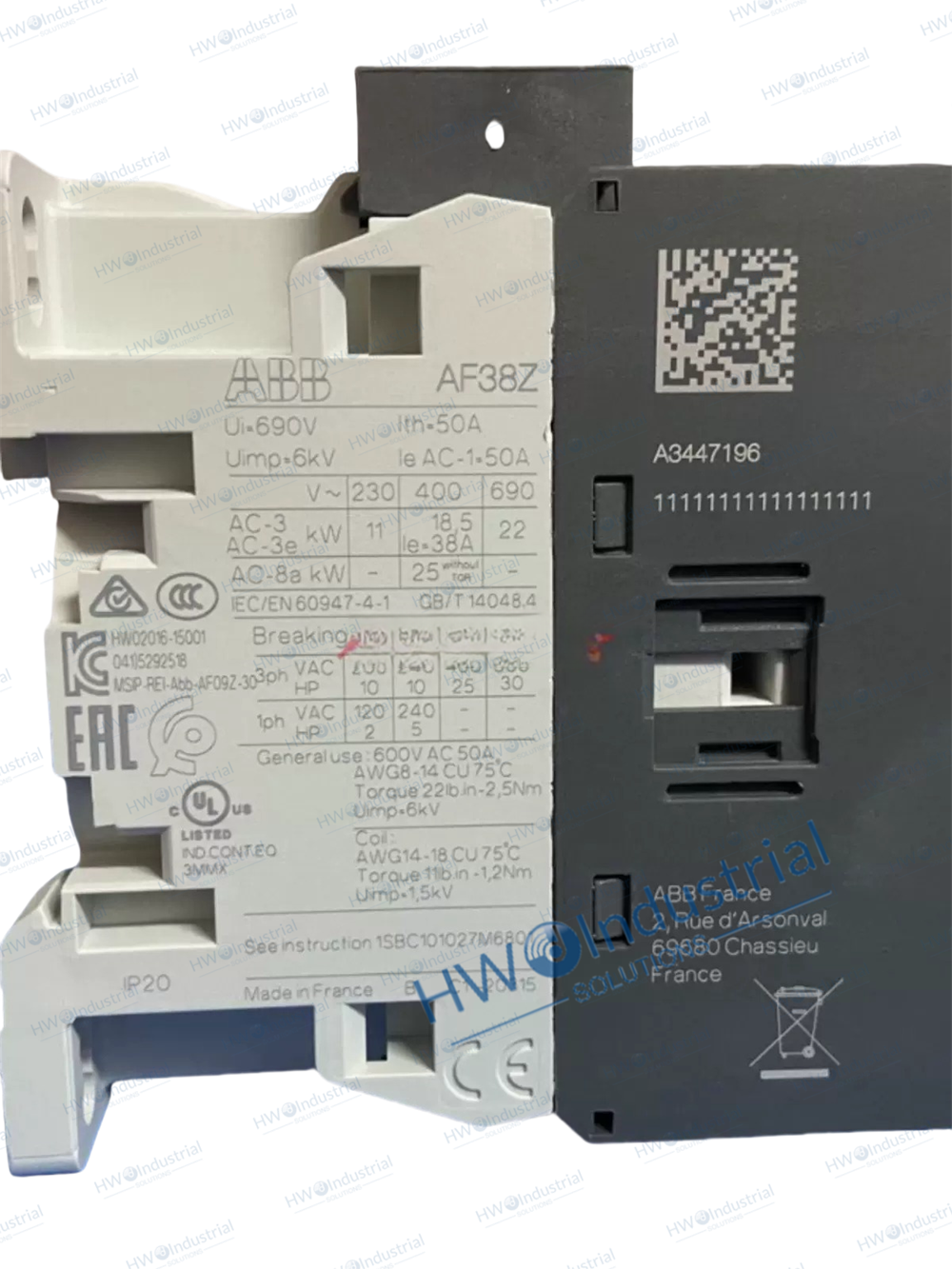 1/Piece AF38Z-30-00-21 24-60VAC/20-60VDC  ABB Contactor