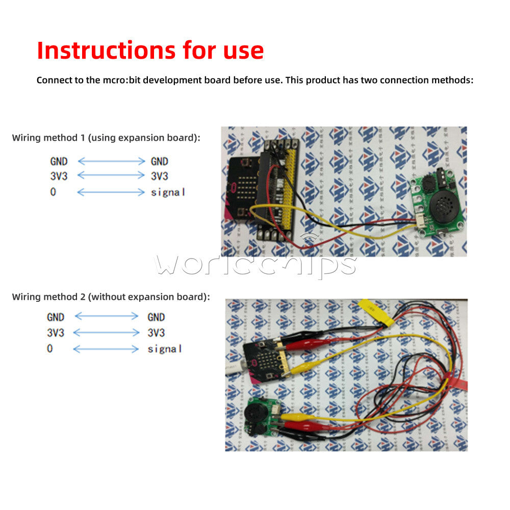DC 2V-5.5V Micro bit BEC Active Speaker Buzzer Board Module For Arduino DIY