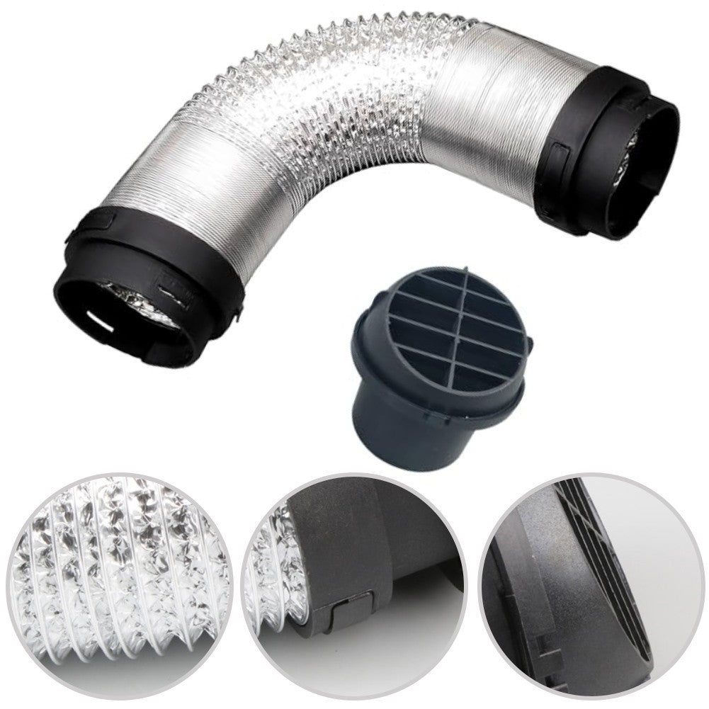 Diesel Heater Duct Pipe Hose 75MM with 60MM Pipe Connectors and Air Outlet