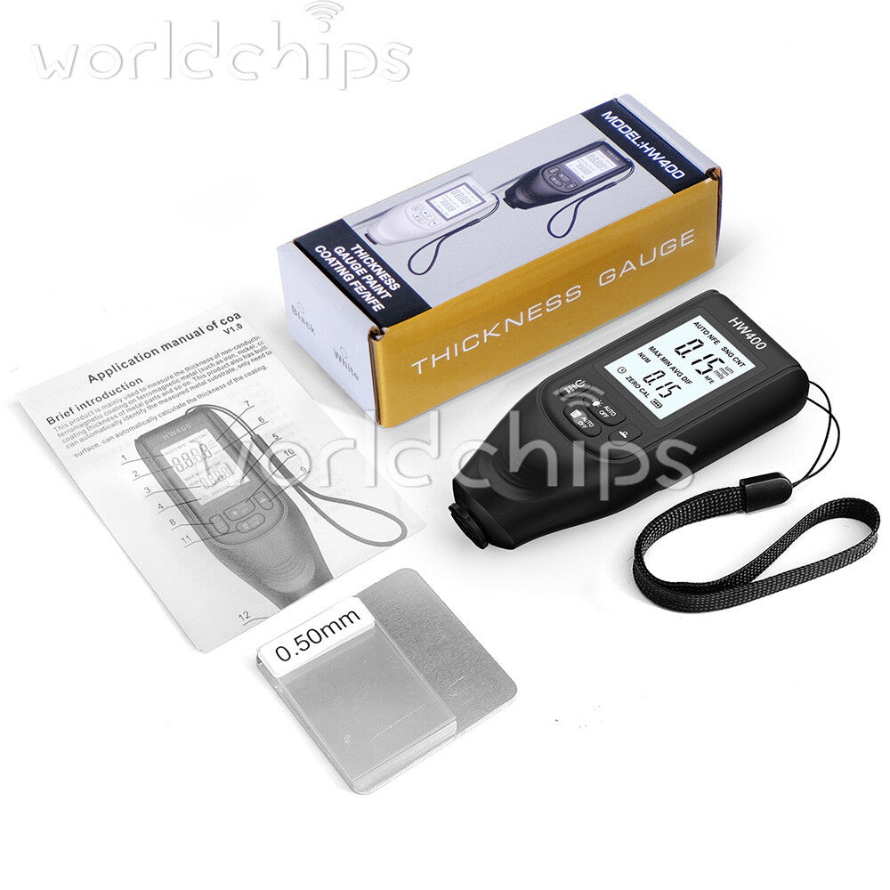 Digital Car Paint Coating Thickness Gauge Electroplate Metal Coating Thickness
