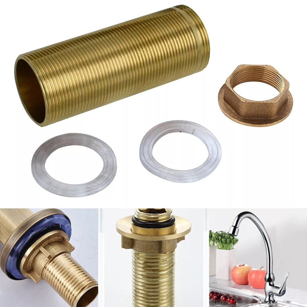Plumbing Hardware Accessories Hot And Cold Water Faucet Fittings Nut Fixed Foot