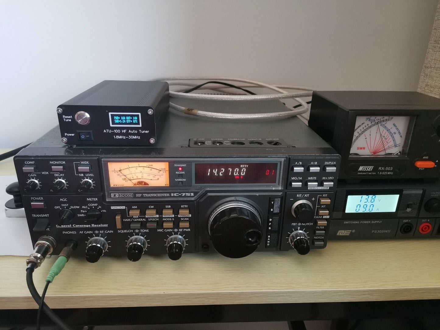 Assembled V3.1 ATU-100 1.8-50MHz ATU-100mini Automatic Antenna Tuner by N7DDC