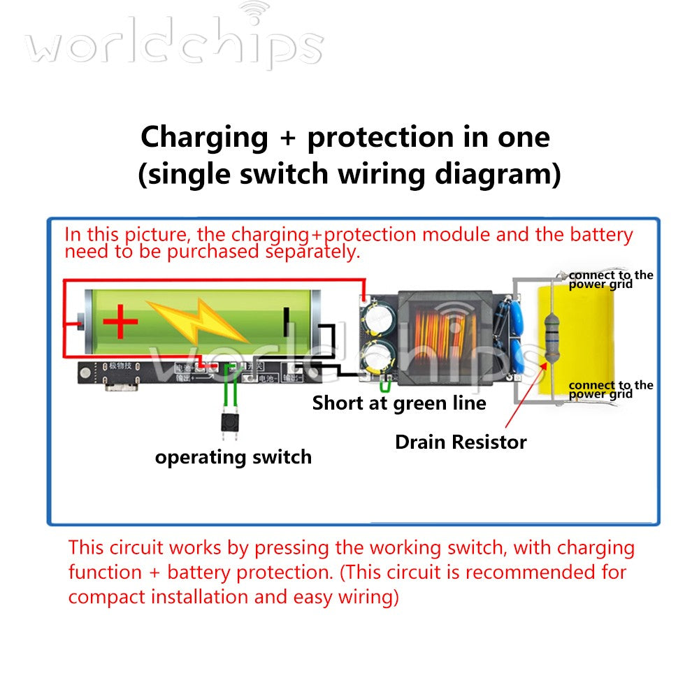 10pcs DC 3.7V Li-ion Battery Charge Protection Board 1.2A Fast Charging Module