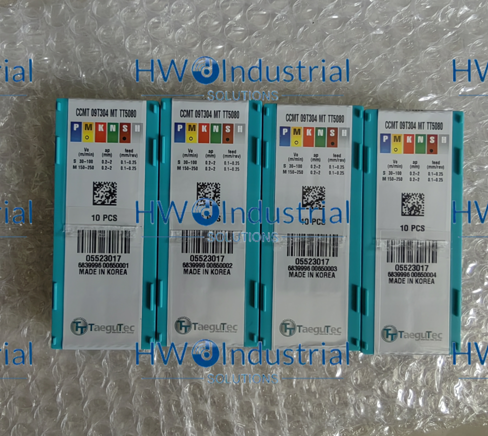 10Pieces/Box Taegutec CCMT09T304MT TT5080 Turning Blade Carbide Inserts