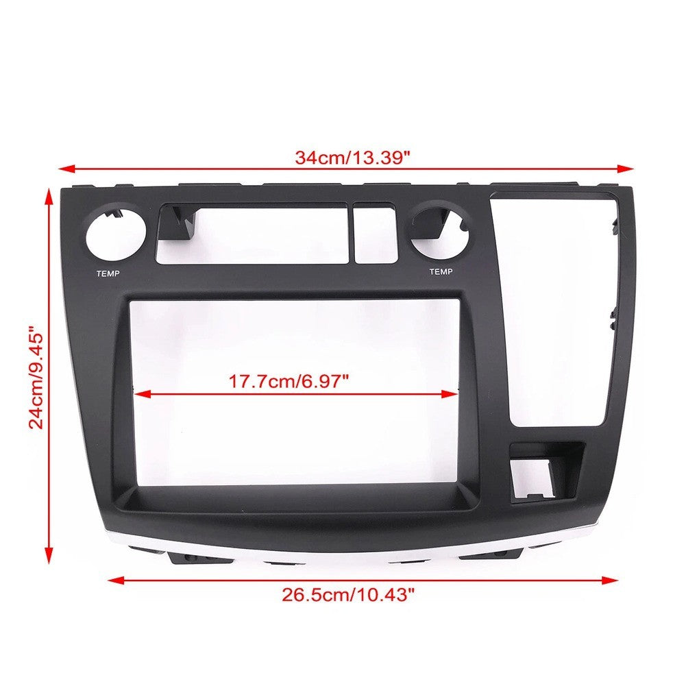 Dashboard Upgrade Car Stereo Panel ABS Material Black Finish Durability