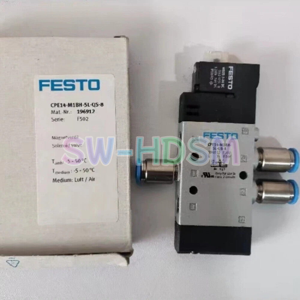 1PCS  For FESTO CPE14-M1BH-5L-QS-8 196912 Solenoid Valve freight free