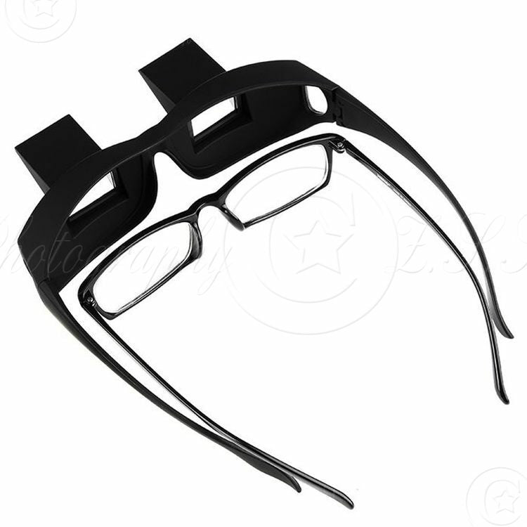 Refraction Downward 90° Lazy Glasses Periscope Prism Fishing Watch Floats Bed TV