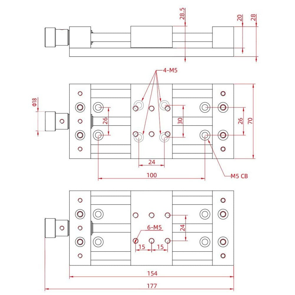 Aluminum Alloy Sliding Table for Smooth Operation in Production and Measurement