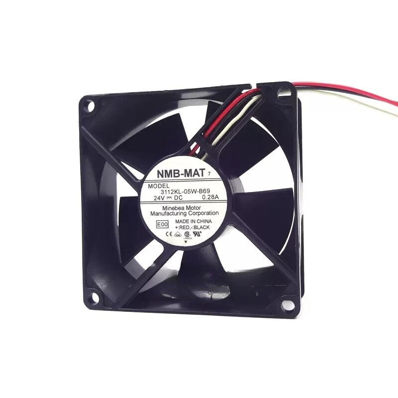 NMB 8032 8CM 3112KL-05W-B69 3-wire 24V 0.28A Inverter Cooling Fan