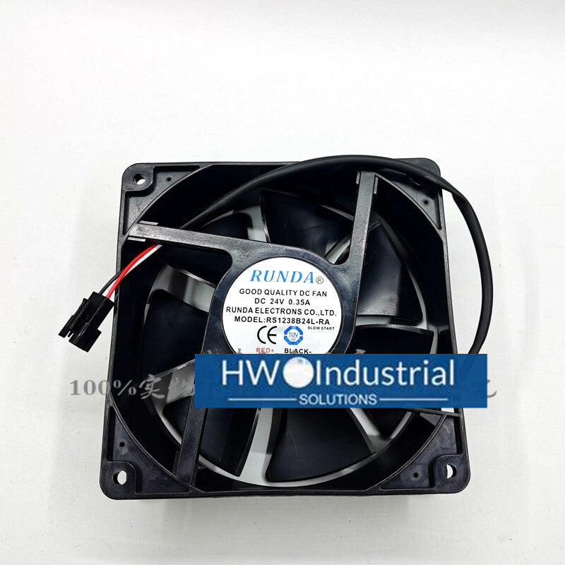 RUNDA RS1238B24L-RA DC24V 0.35A 12CM Inverter Welding Machine Cooling Fan