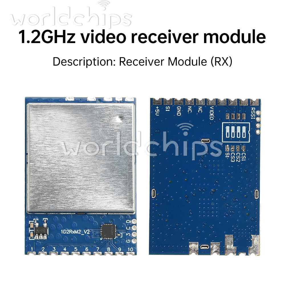 1.2GHz Video Receiver Module 9-CH 1080~1360MHz Video Transmitter Module -95dBm