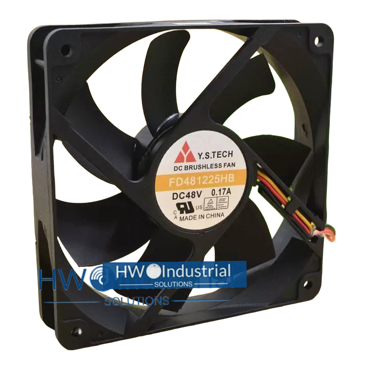 Y. S.TECH FD481225HB 3-wire 12025 12CM 48V 0.17A Dual Ball Server Cooling Fan