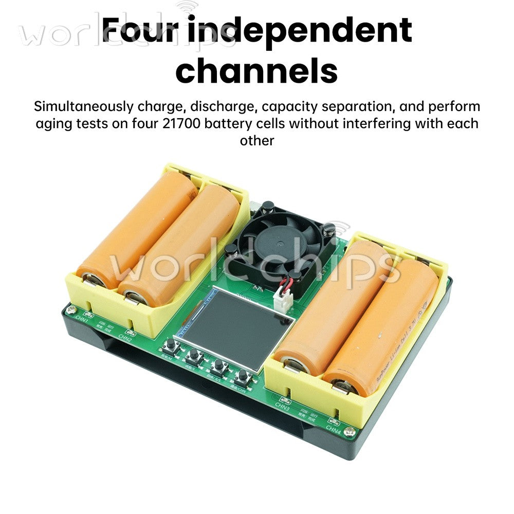 4Channel 21700 Battery Charge Discharge Internal Resistance Tester Directly test