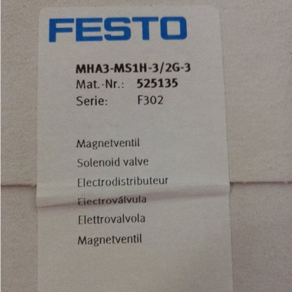 1PCS Festo   Solenoid Valve MHA3-MS1H-3/2G-3 freight free